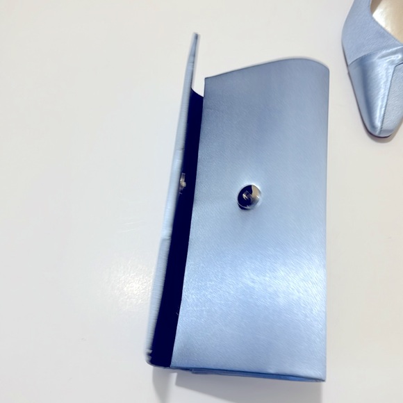 Matching Blue Purse & Shoes Set (Or Sold Separately) Size 8 W - Picture 6 of 10